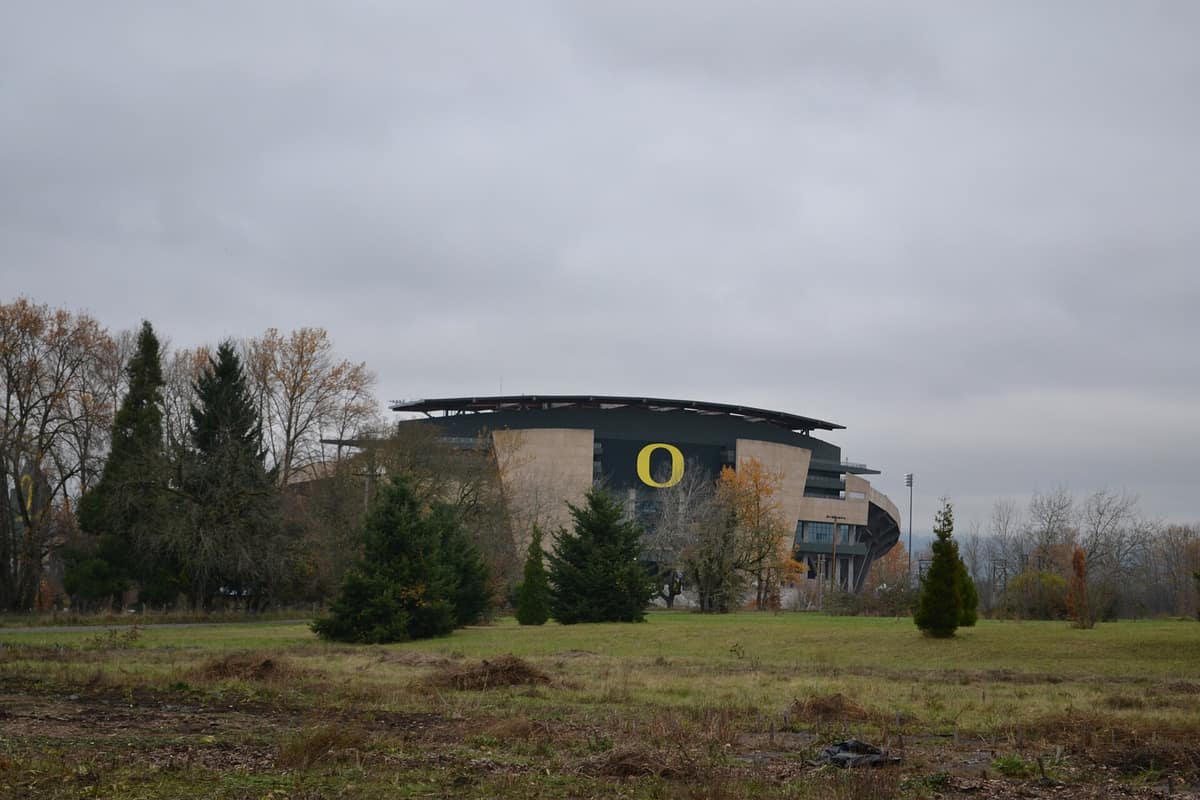 Autzen Stadium by the Willamette