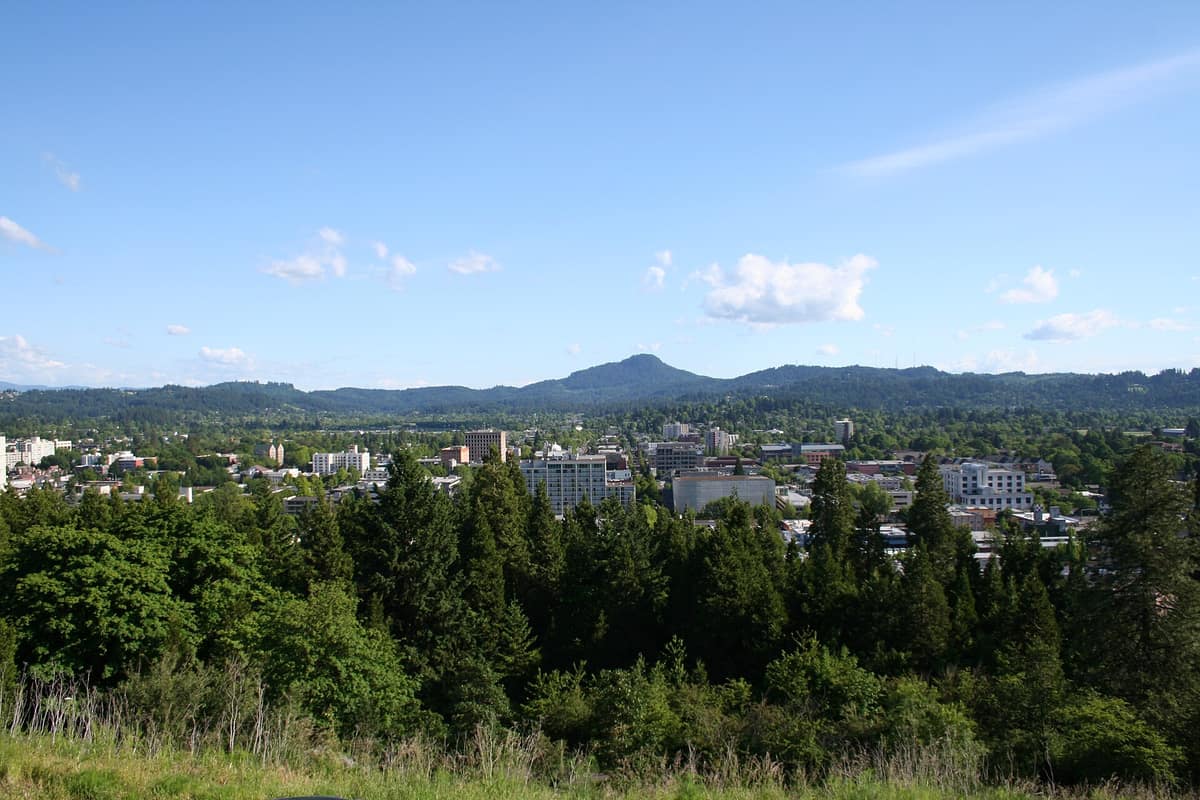 Eugene seen from Skinner Butte