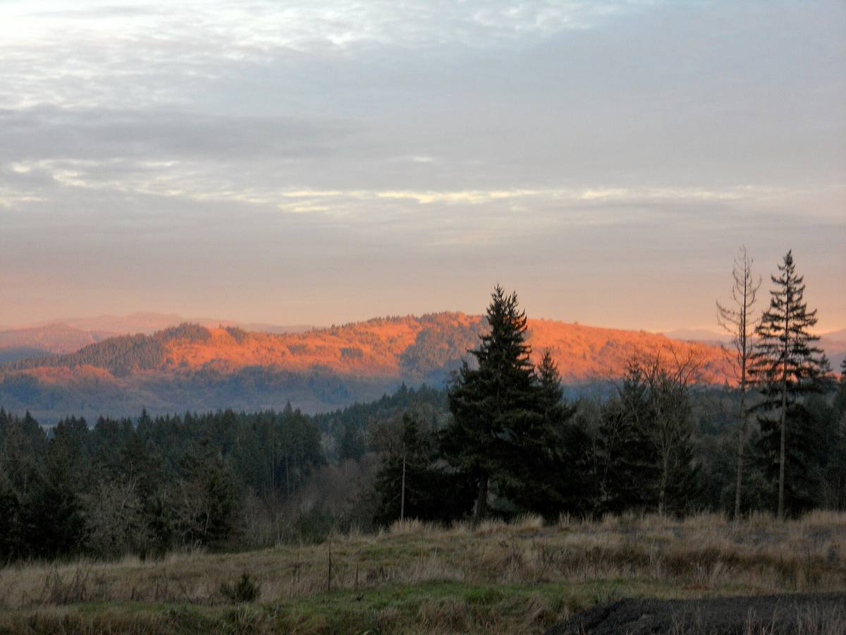 Mount Pisgah at sunset