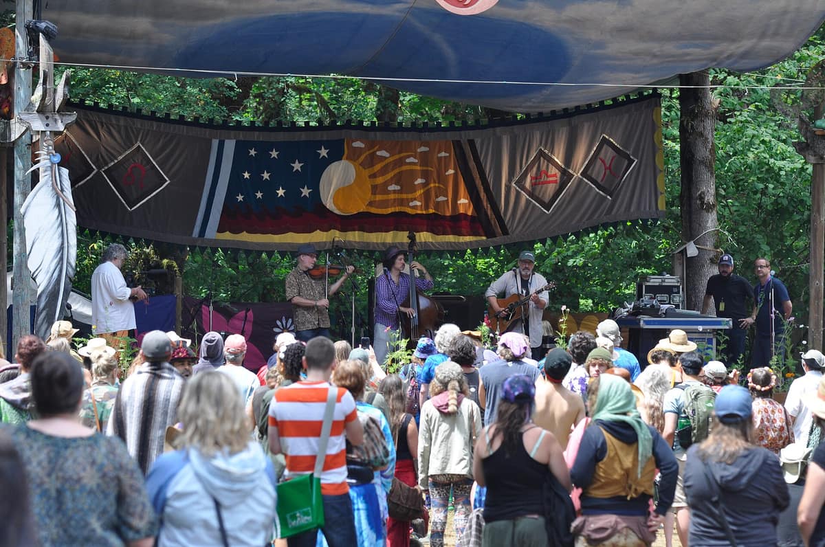 A stage at the Oregon Country Fair