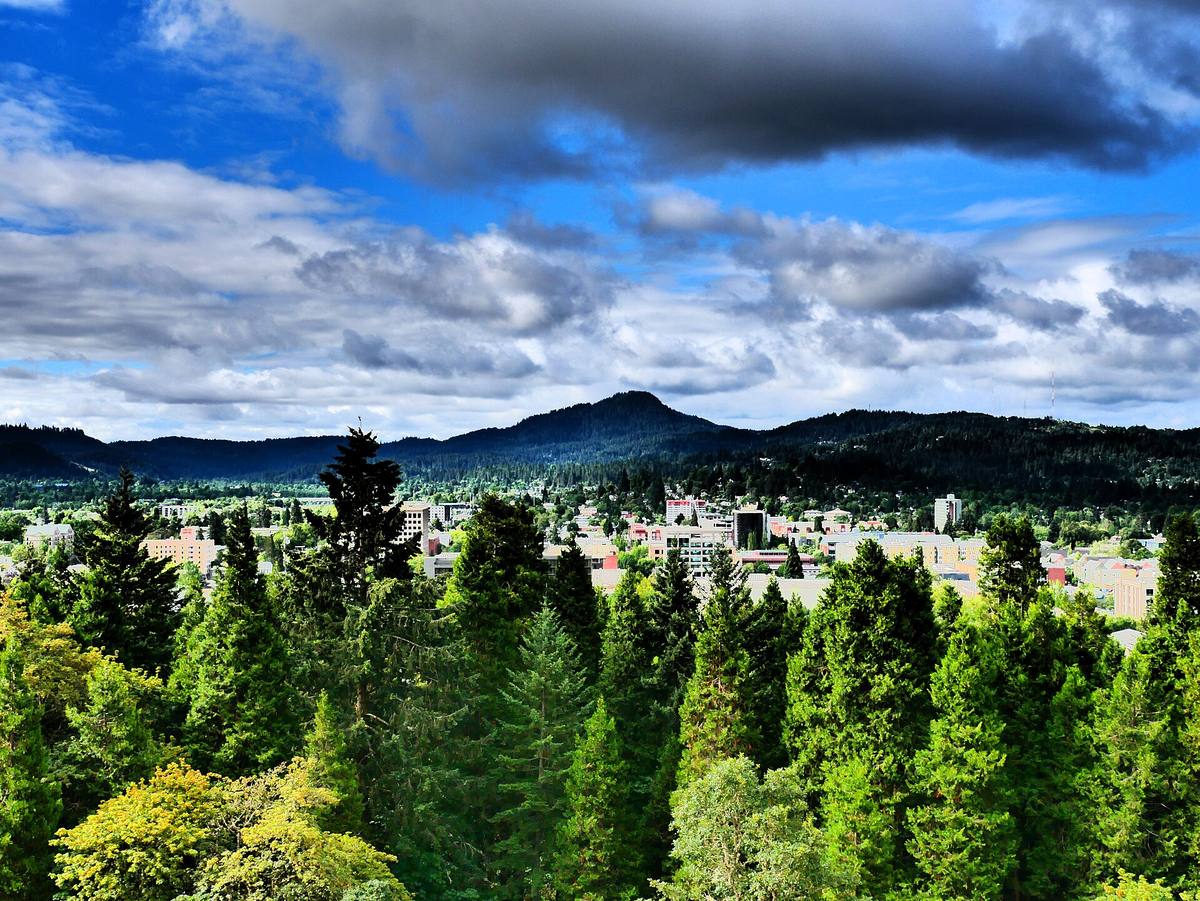 Spencer Butte seen from Skinner Butte